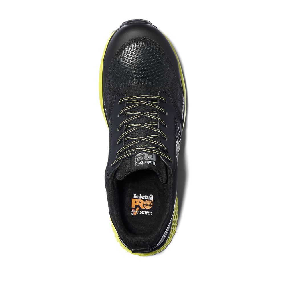 Zapatos De Seguridad Timberland Hombre Pro® Reaxion Comp Toe Negras/Verde - Chile RCI-539172